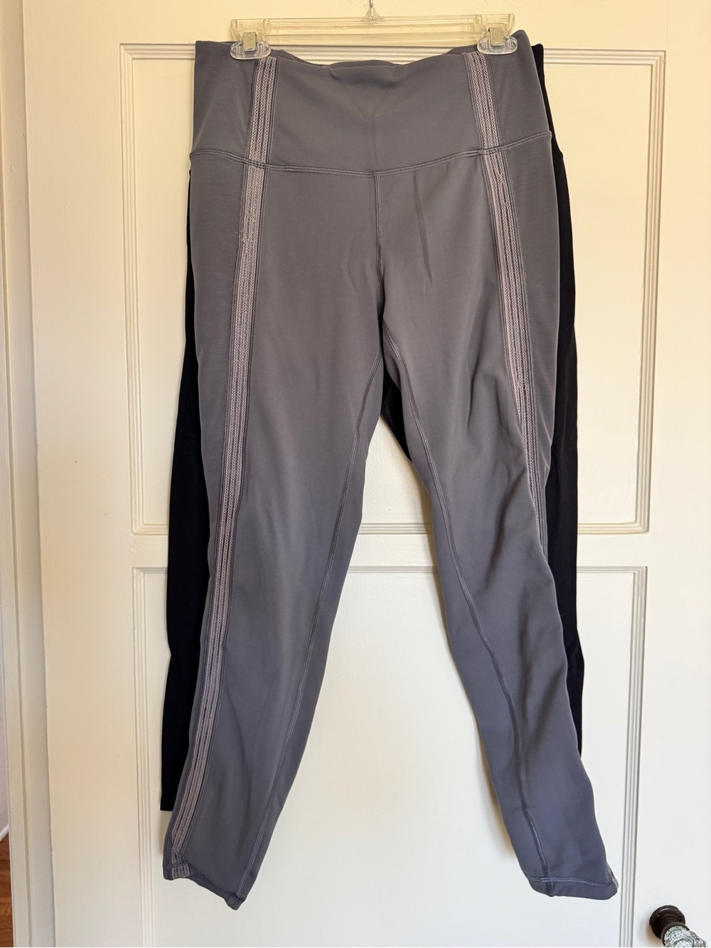 lululemon athletica Gray and Black High-Rise Leggings